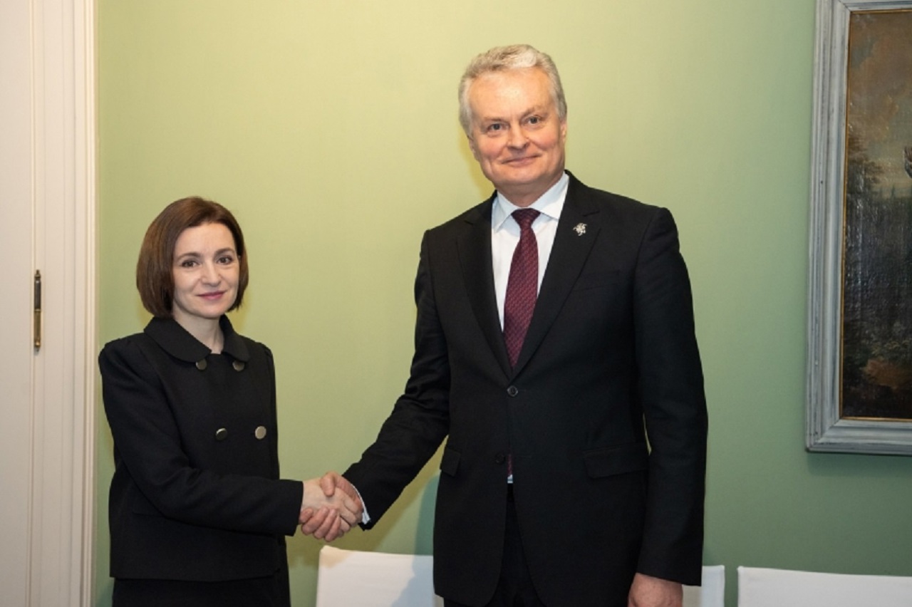 Munich Security Conference // Maia Sandu, meeting with the President of Lithuania. "We discussed the security situation in the region"