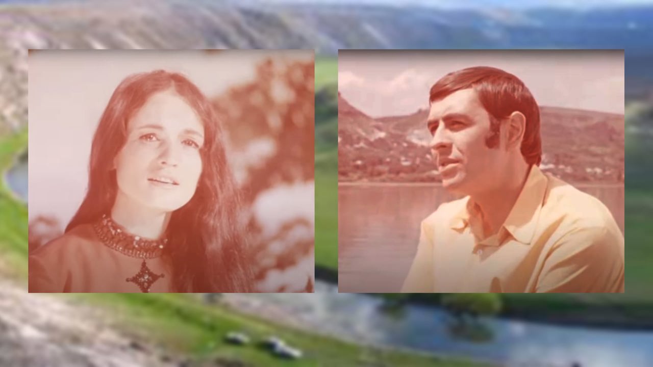 Imagini inedite din Arhiva Națională: Ion Suruceanu și Sofia Rotaru cântă „Cred în ochii tăi" în filmul „Melodii nistrene"