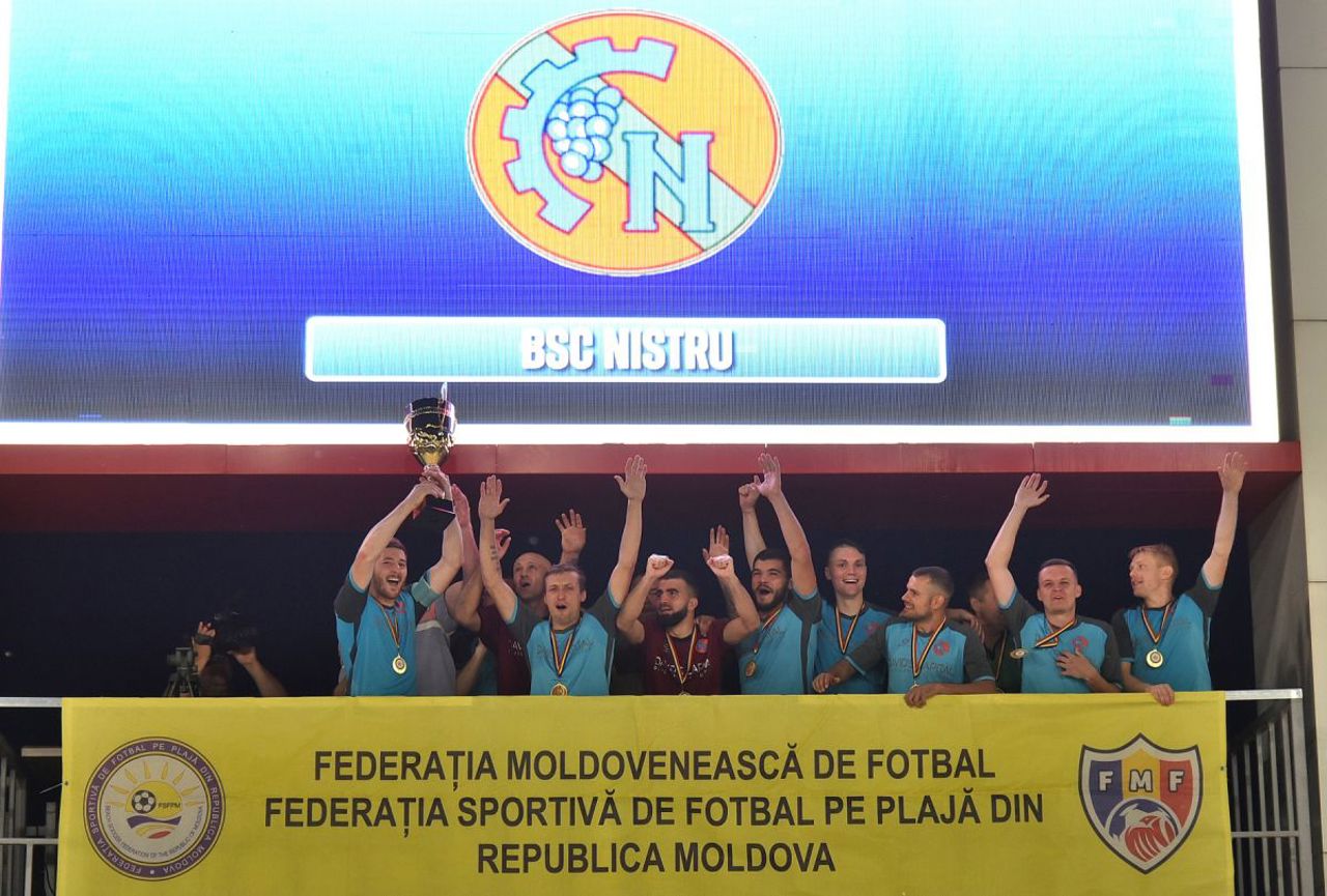 Nistru Chișinău a cucerit Supercupa Moldovei la fotbal pe plajă