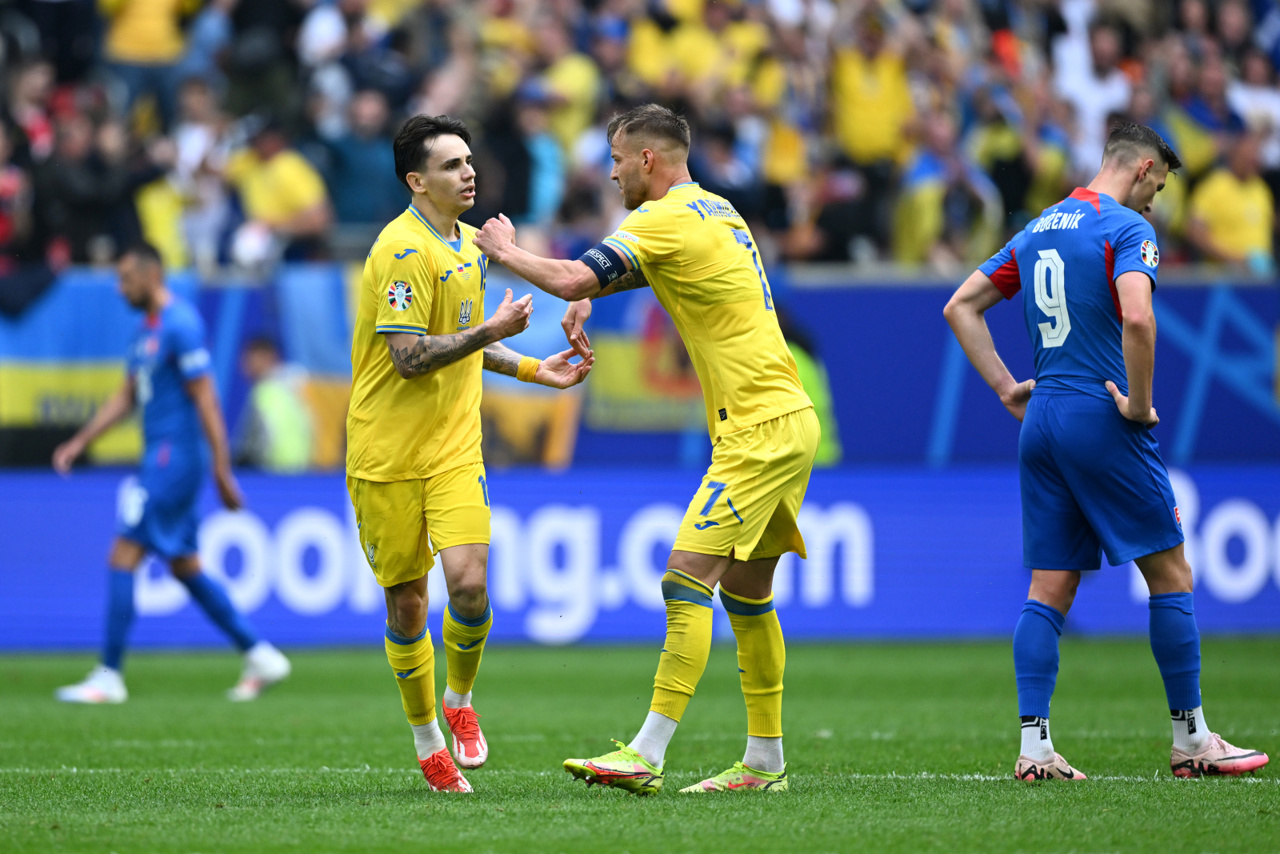 Ukraine Edges Slovakia 2-1 in Euro Opener
