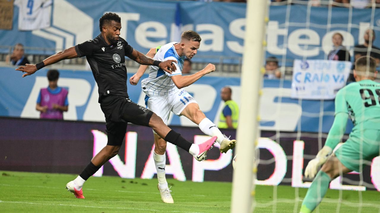 CS Universitatea Craiova a călcat strâmb în prima manșă a play-off-ului Ligii Europei