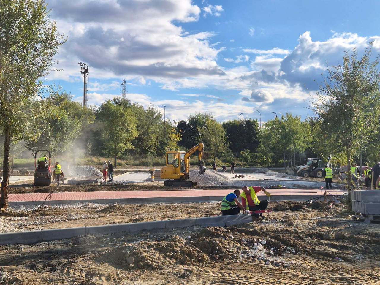 Parcul Francez din Ungheni, în plin proces de amenajare. La ce etapă se află lucrările