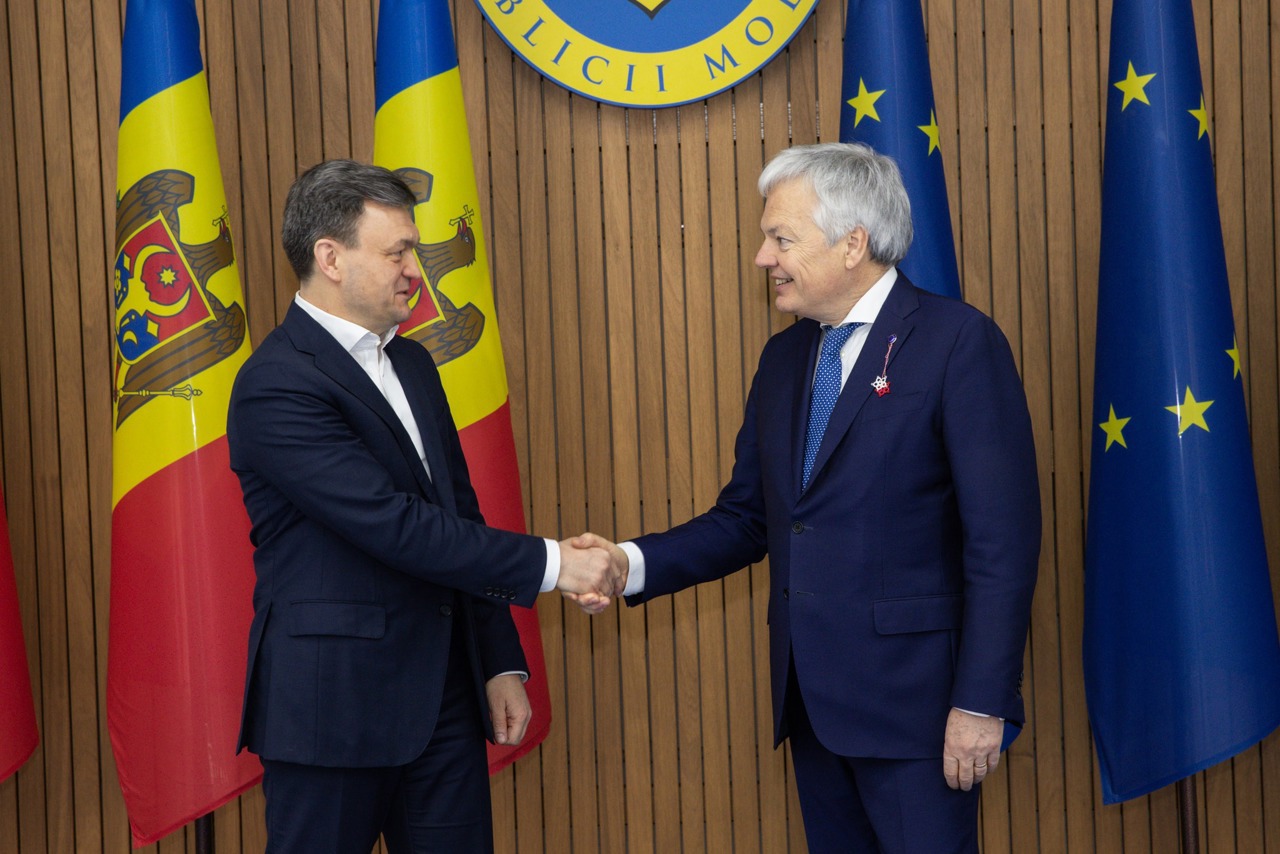 Premierul Dorin Recean, la întrevederea cu comisarul european Didier Reynders: „Suntem hotărâți să construim un sistem de justiție onest”