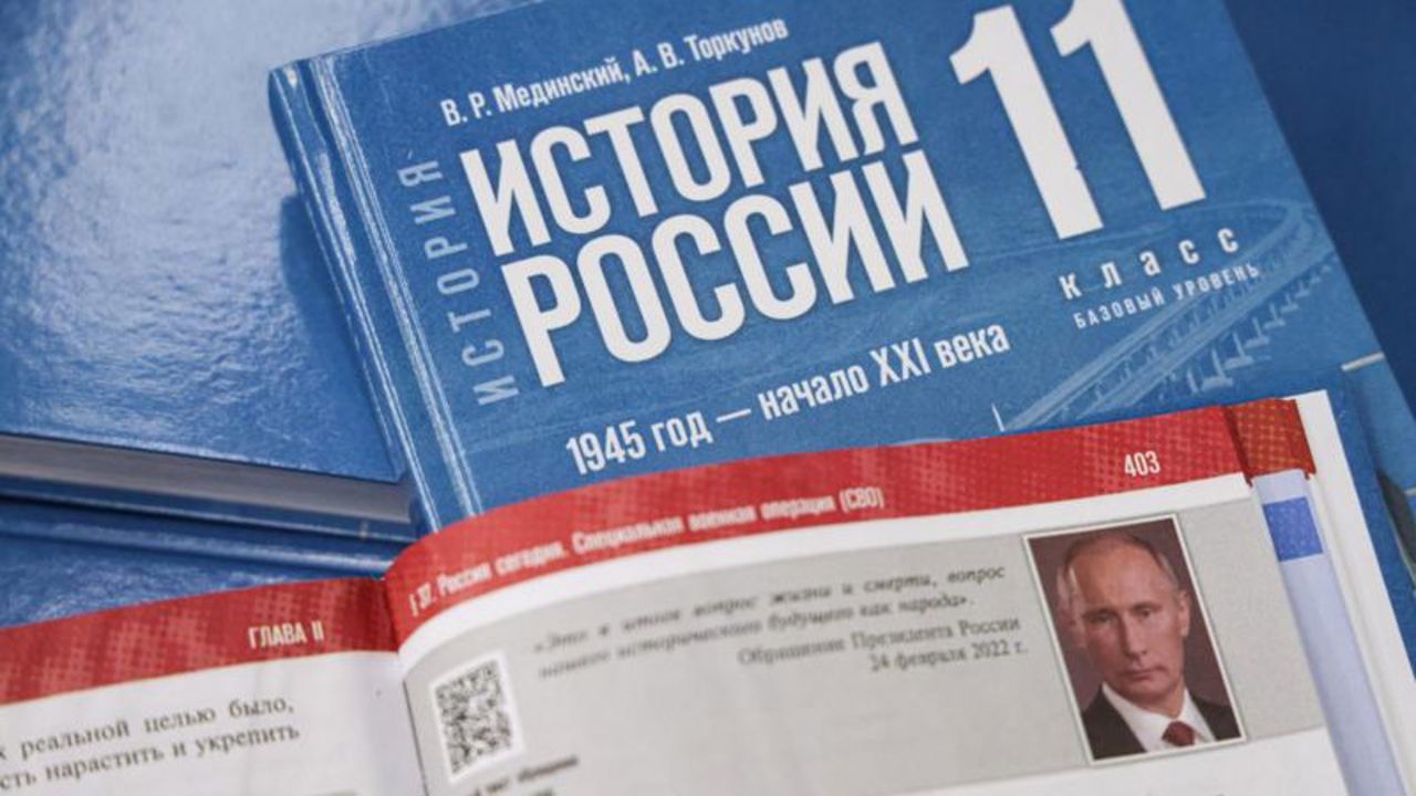 Russia's new school textbooks blame Ukraine for war