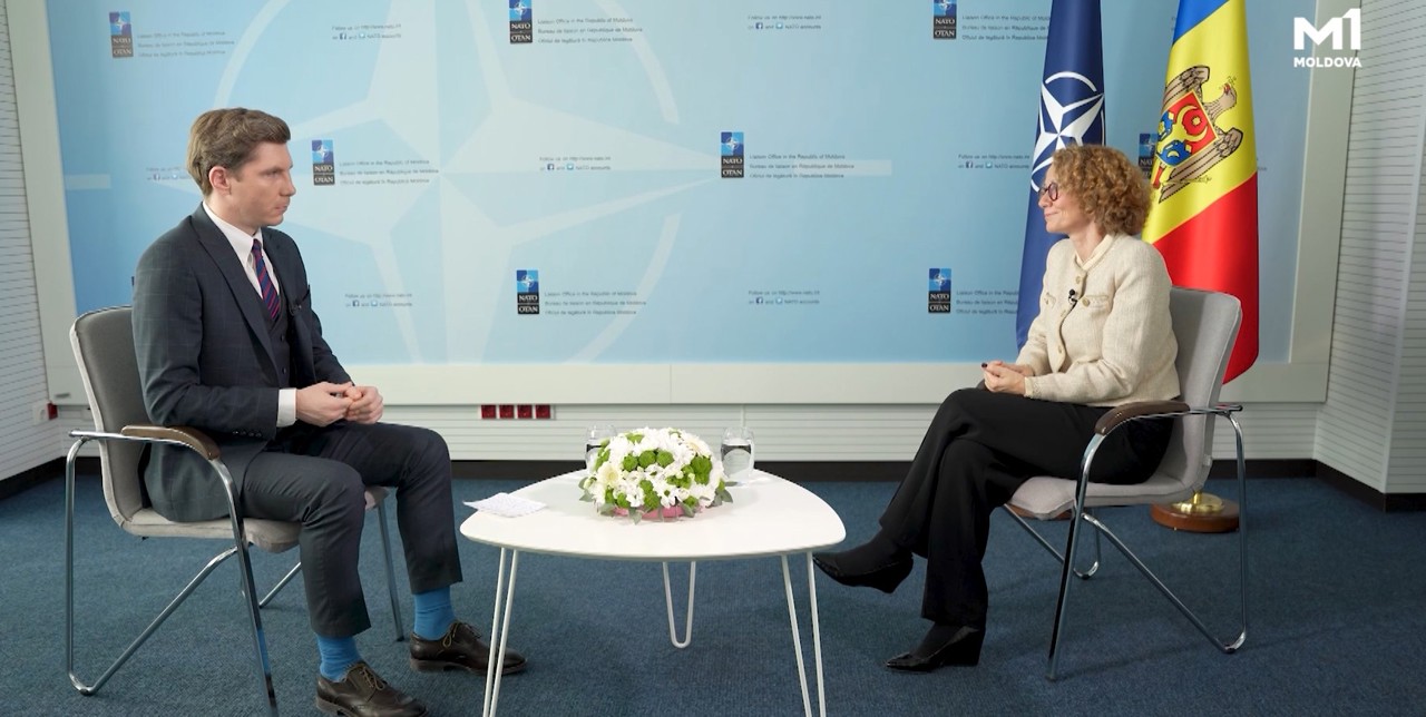 Secretară generală adjunctă a NATO, la Moldova 1, despre dronele rusești: R. Moldova trebuie să investească în sisteme de apărare