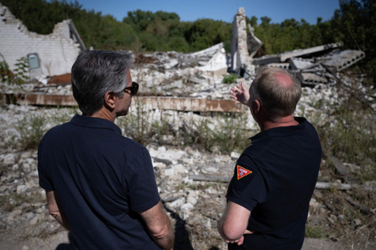 Ukrainian survivor tells Blinken of horrors of Russian occupation