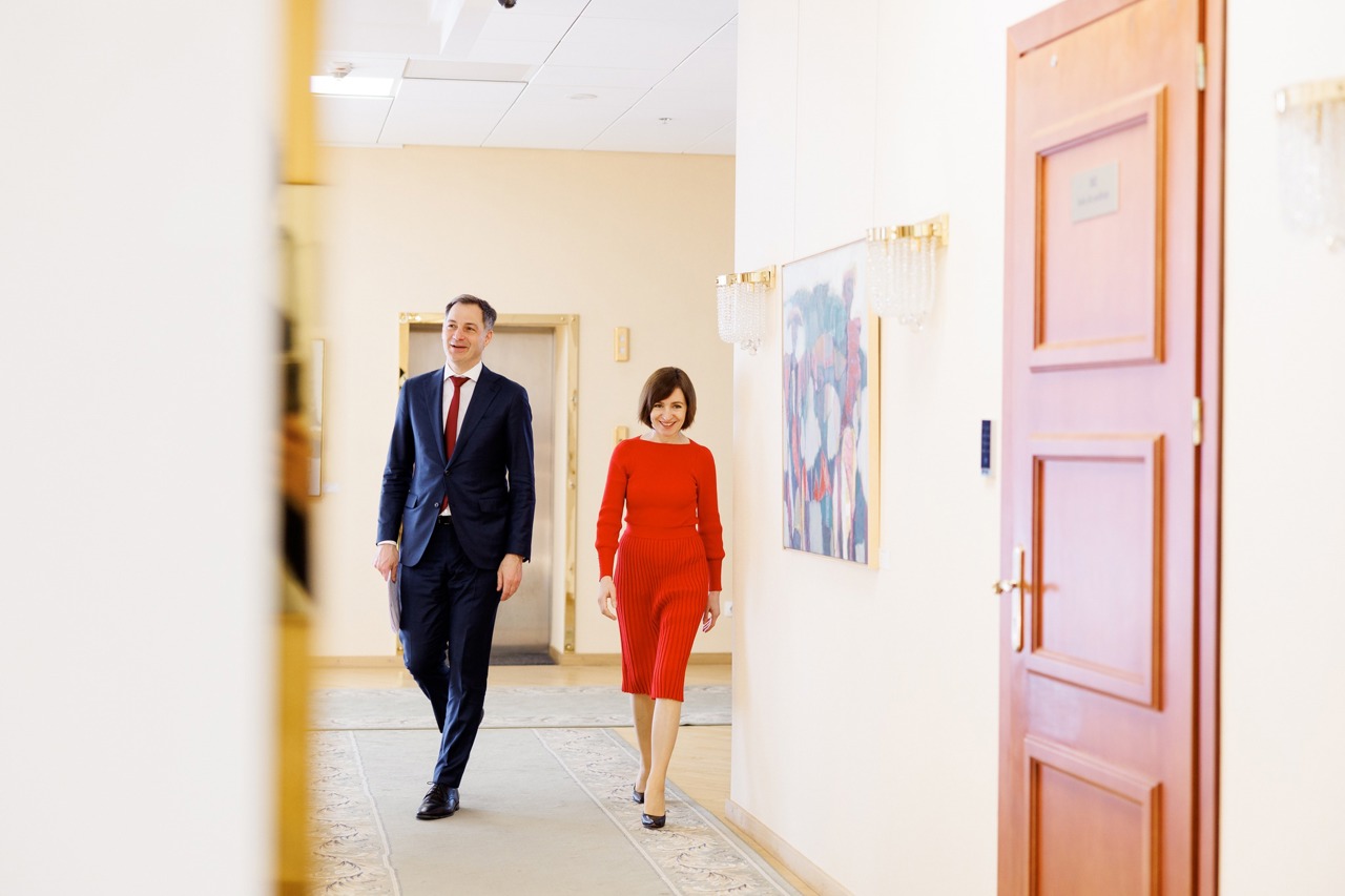 Maia Sandu, after the meeting with Alexander De Croo: Belgium backs the accession of the Republic of Moldova to the European Union