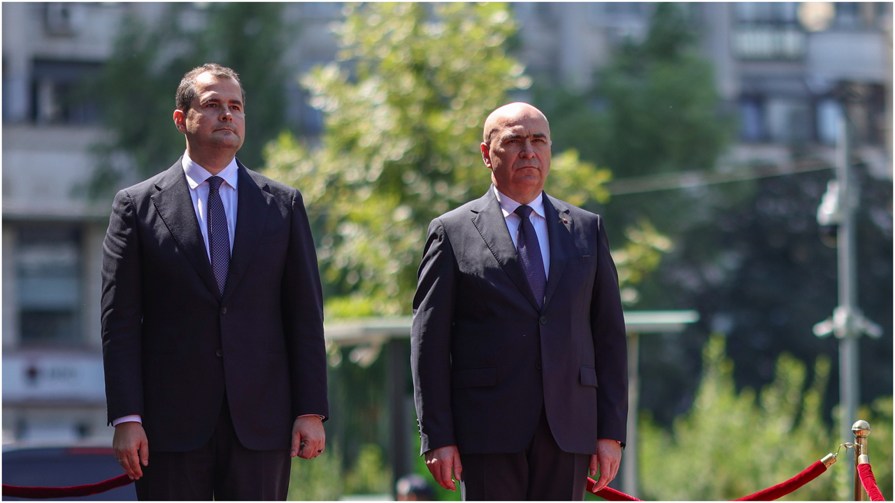 Prima vizită externă a lui Vasile Tofan: Premierul R. Moldova, primit de Ilie Bolojan la București: „Ne dorim să aprofundăm această relație”