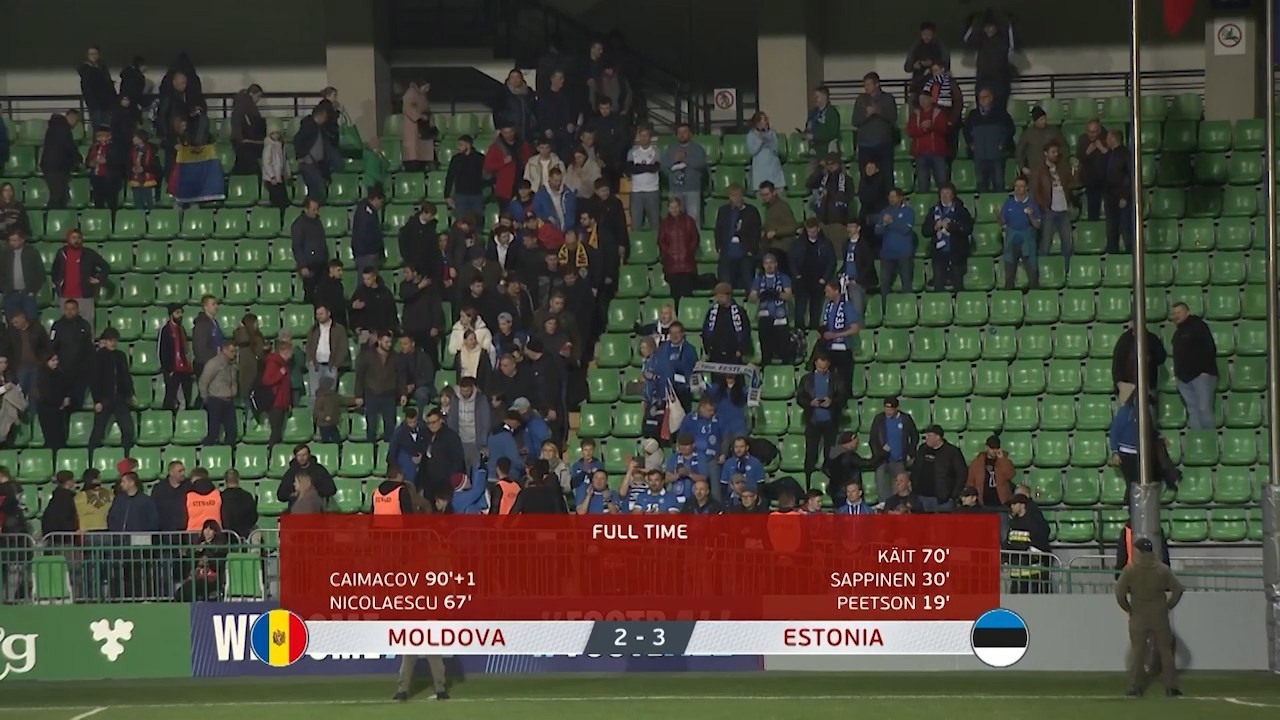 Moldova : Estonia, Calificări Cupa Mondială 26', 25.03.2025