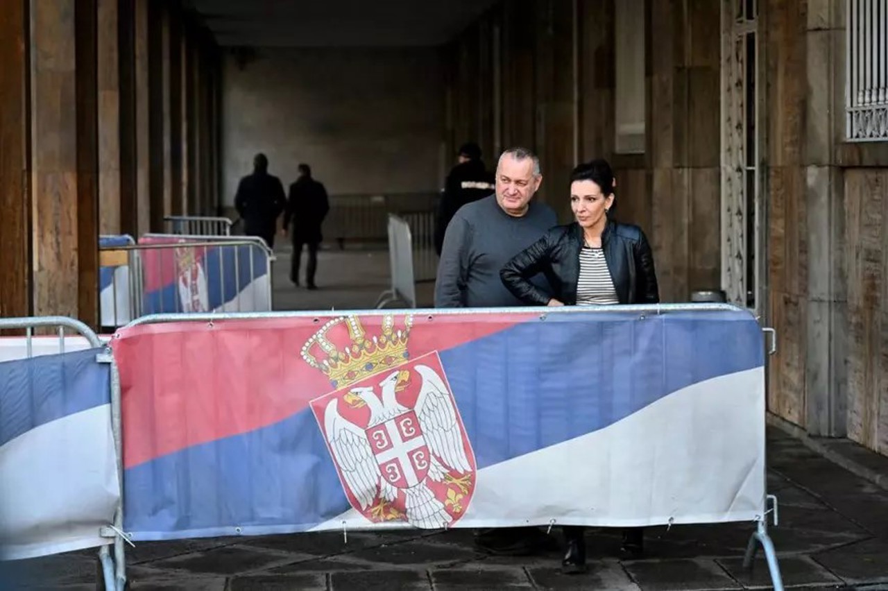 libertatea.ro/ Marinika Tepić, and Srdjan Milivojević, two of the leaders of the opposition coalition "Serbia Against Violence"