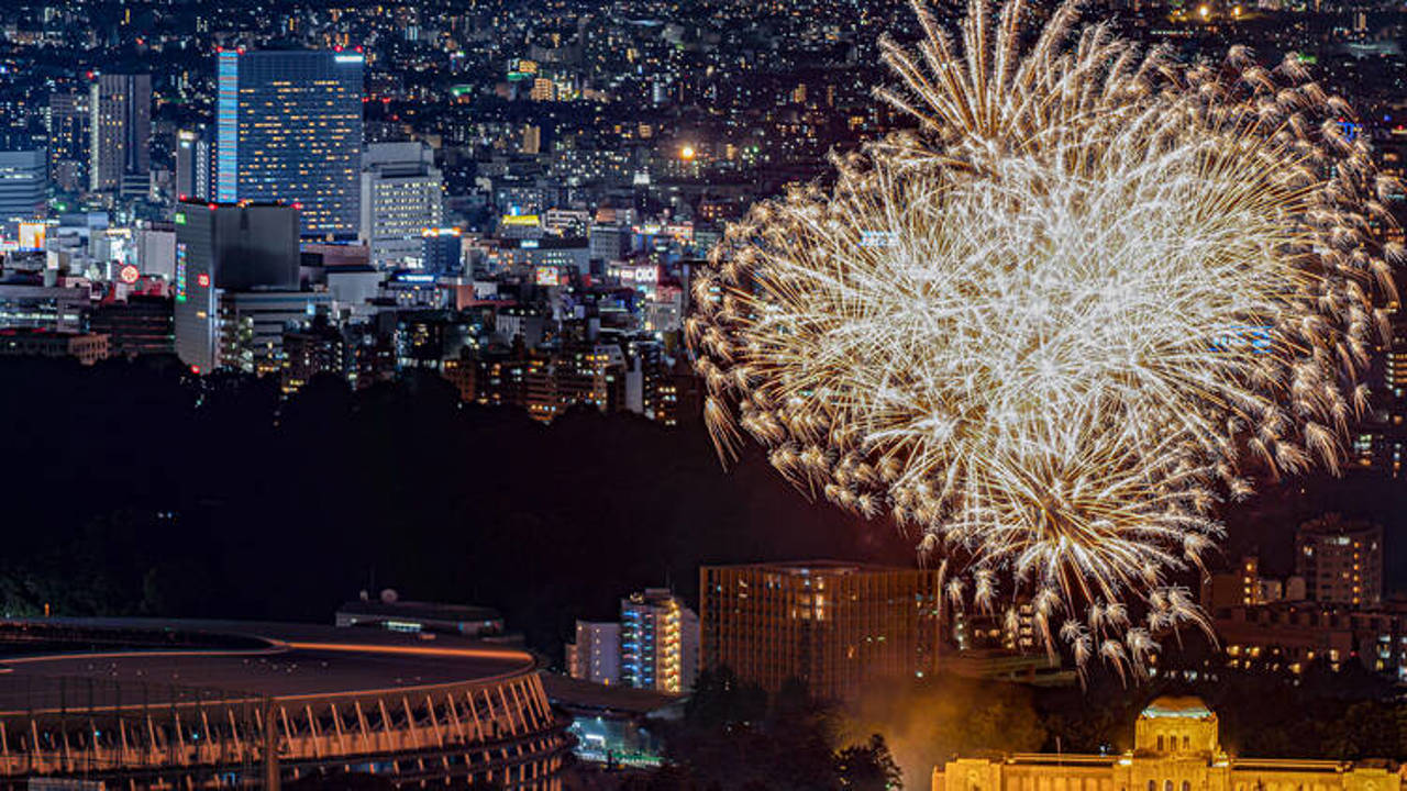 Spectacol fascinant de lumini la un festival din Japonia 