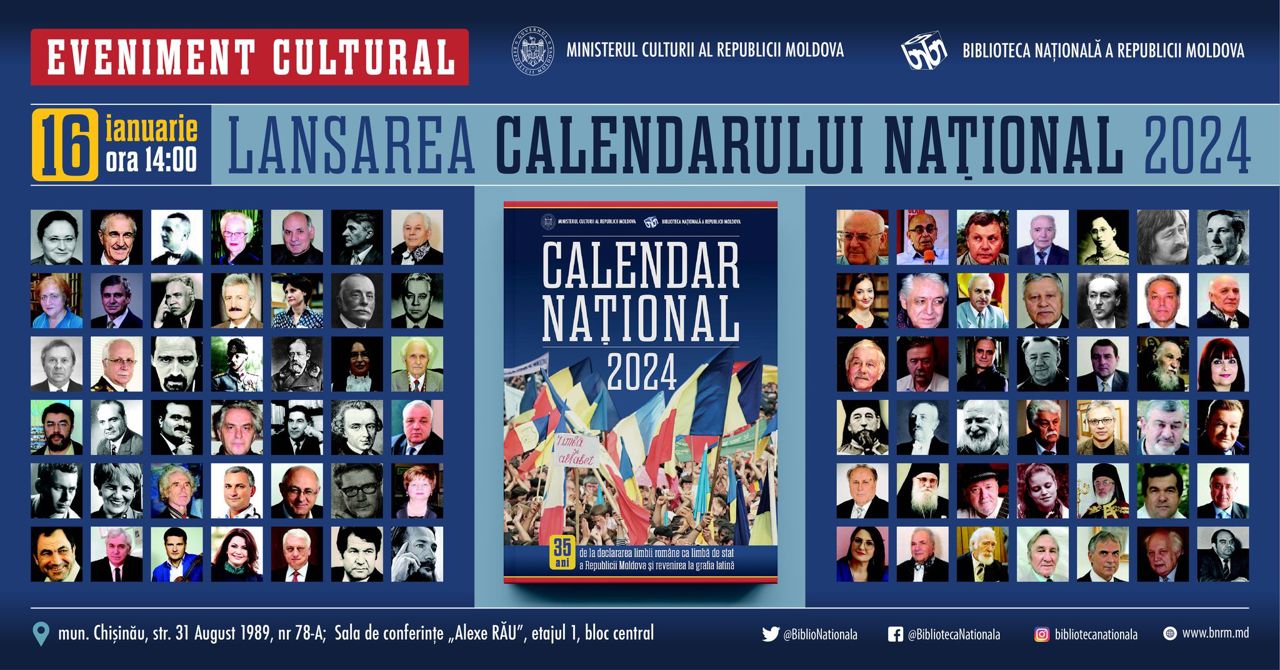 „Calendarul Național 2024” inserează prezentarea a peste o mie de date memorabile