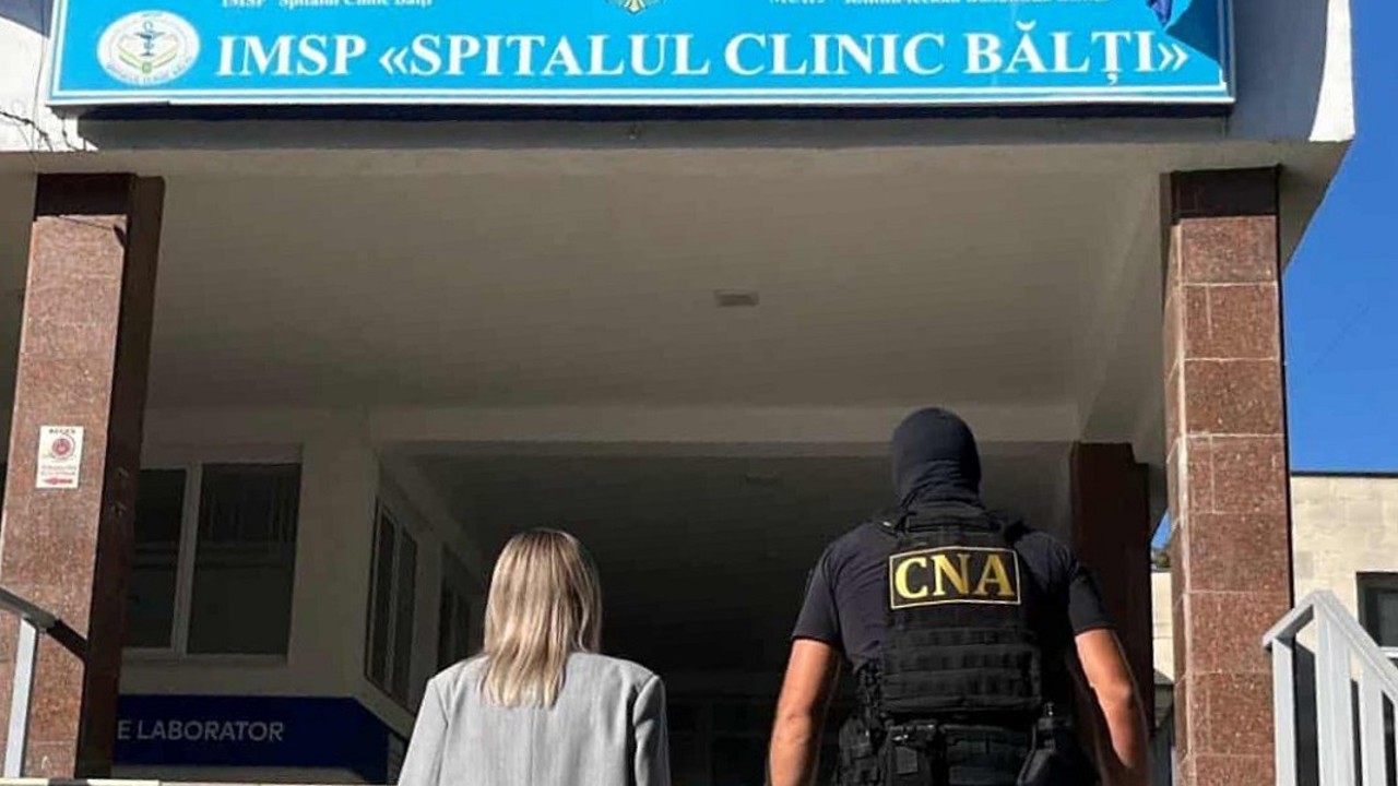 Directorul Spitalului Clinic Bălți, reținut de CNA pentru corupție. Sunt vizate și spitalele din Drochia și Edineț