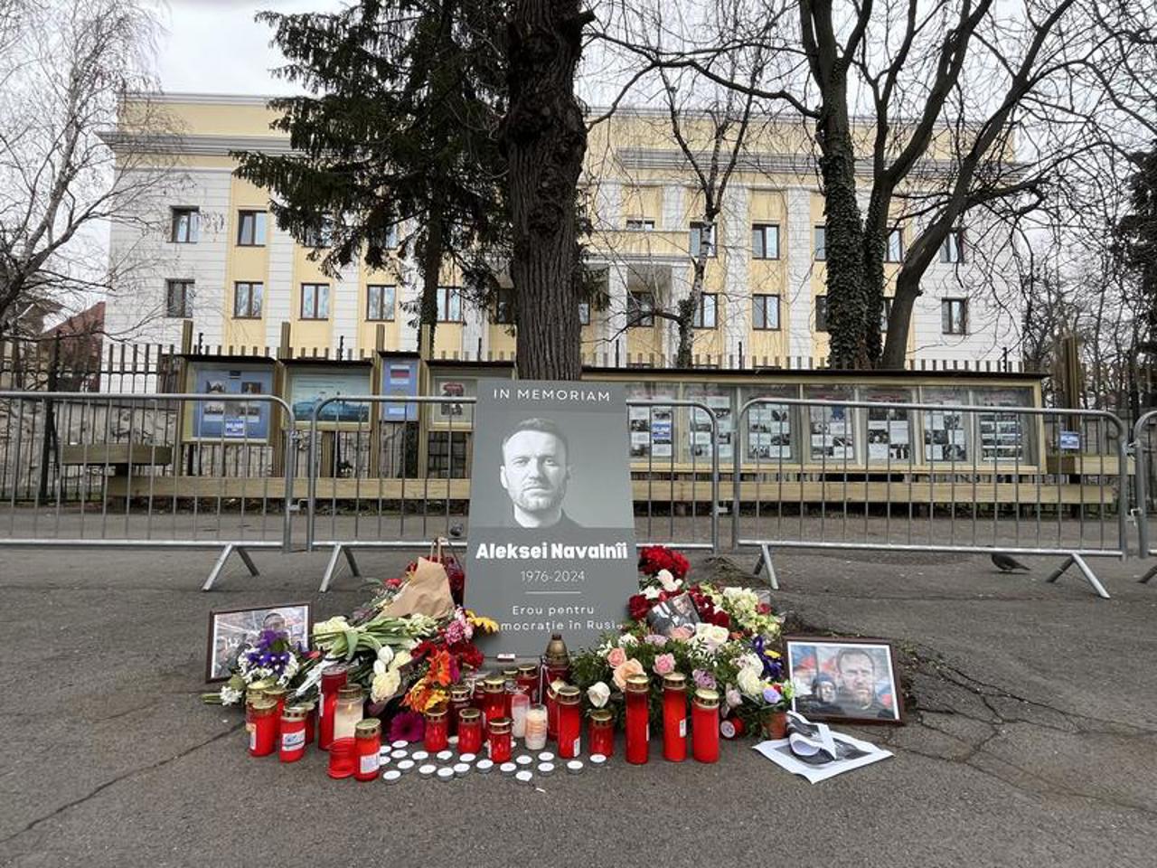 Alexei Navalnîi a fost comemorat la București
