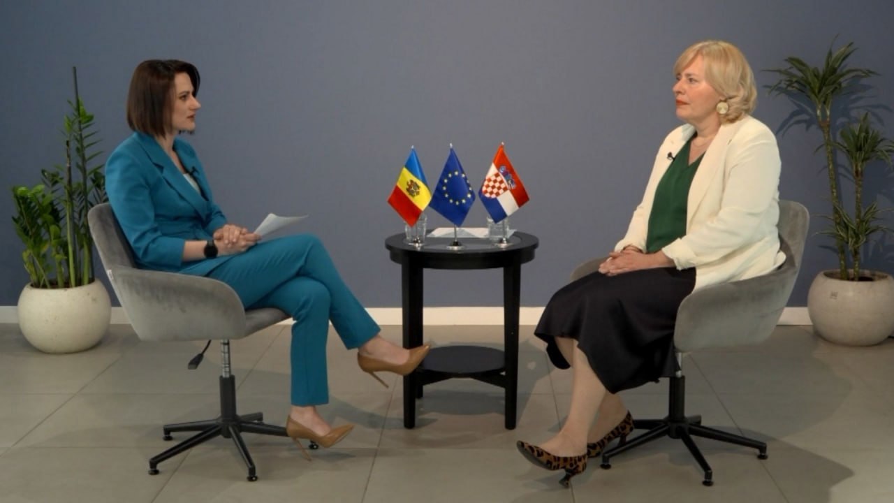 INTERVIU | Ambasadoarea Croației, la Moldova 1: „Schimbul de experiență dintre țările noastre poate fi foarte util pentru parcursul european”