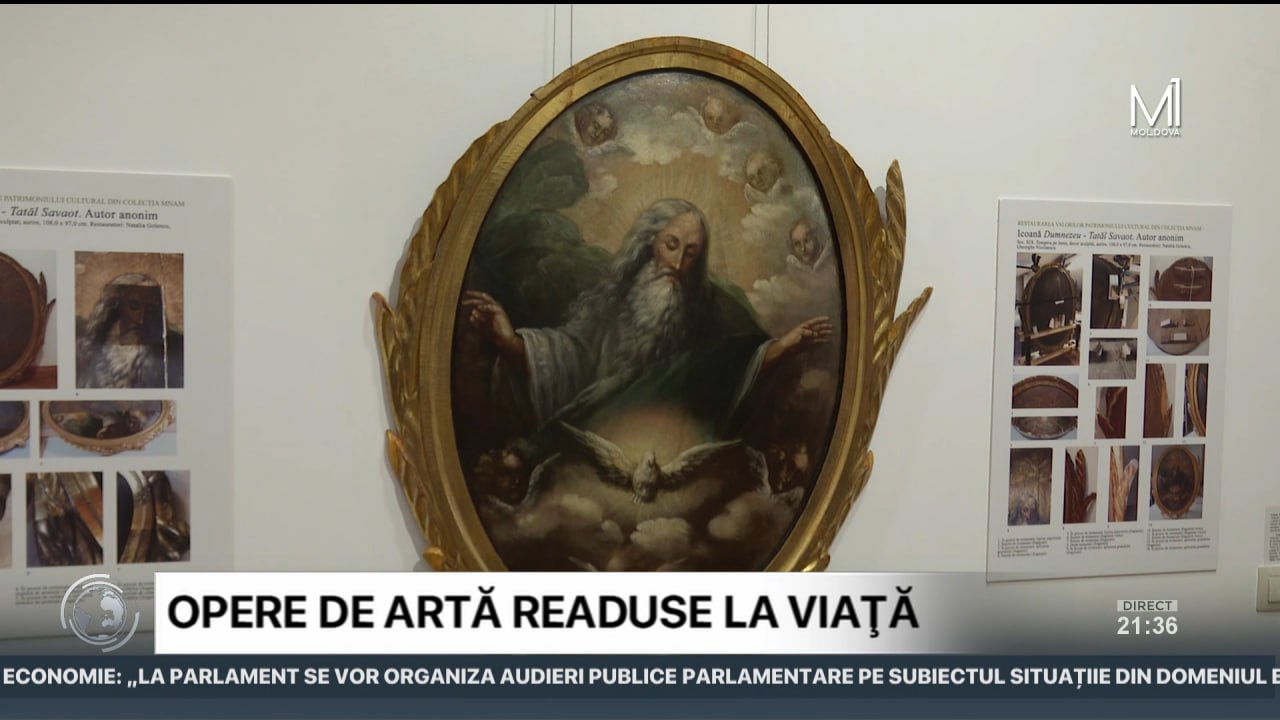 Icoane din vechea biserică din Ciutești, restaurate și expuse în premieră la Muzeul Național de Artă