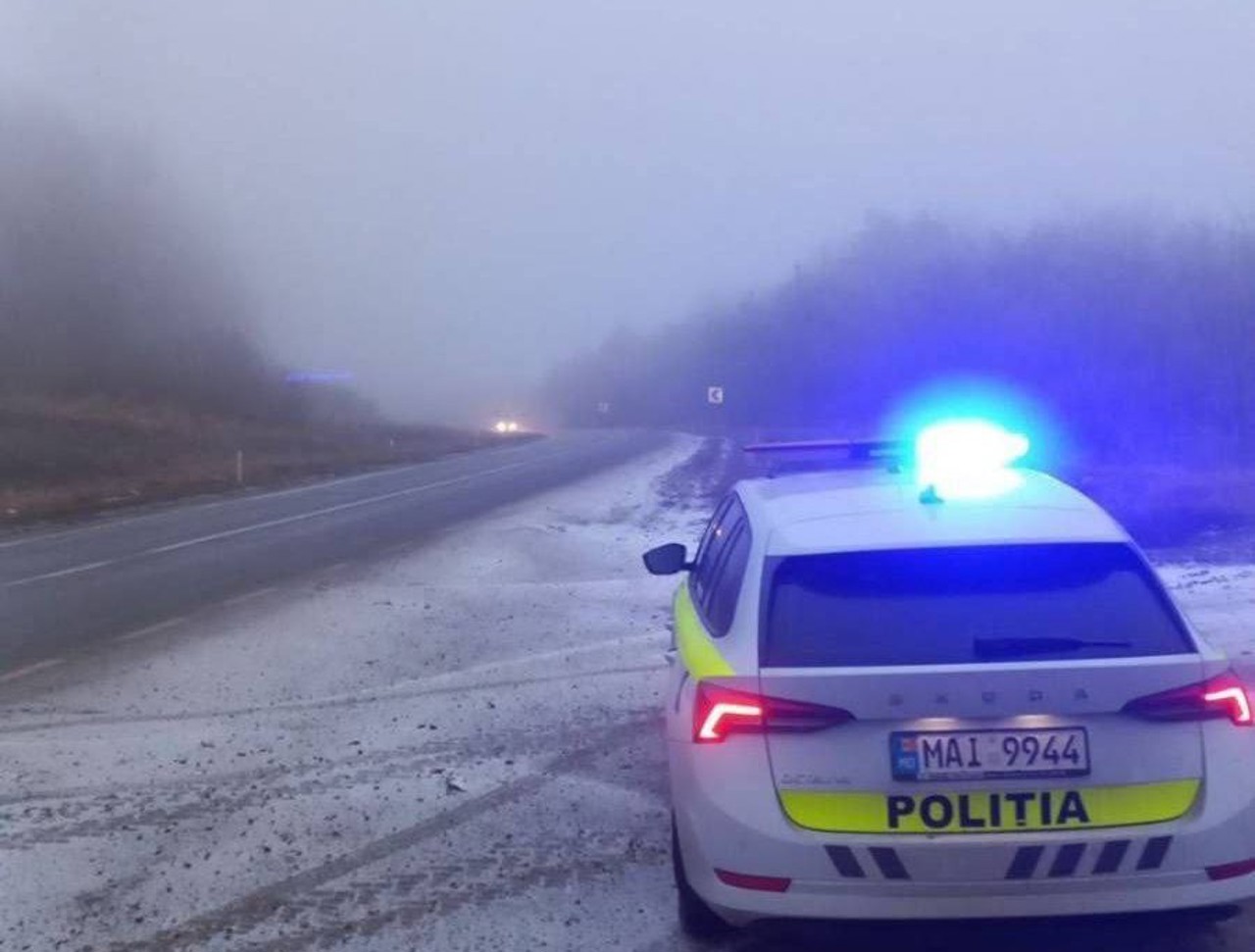 Police warn: Foggy weather on the Chisinau - Leușeni route 