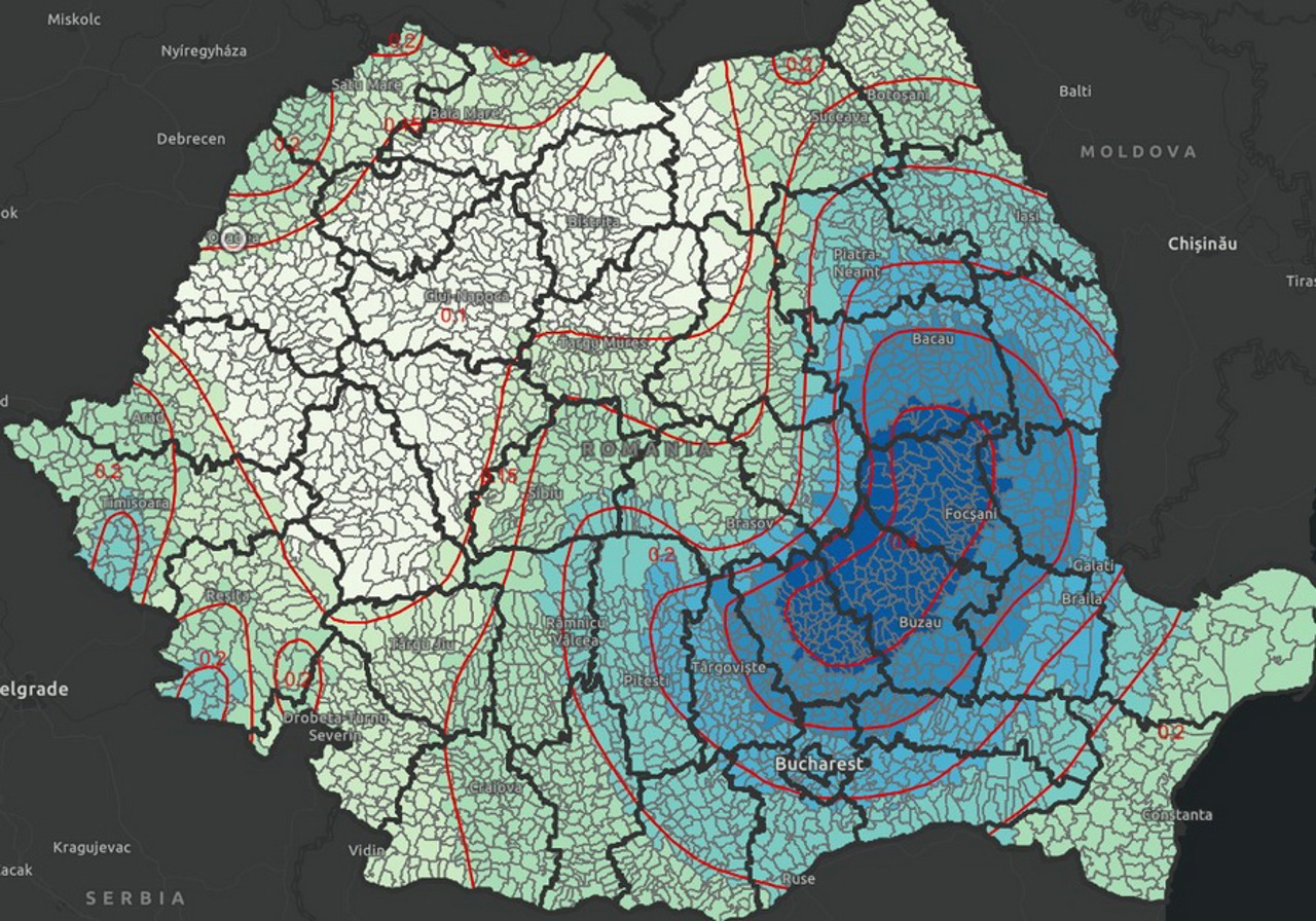 România are prima hartă interactivă a riscului seismic