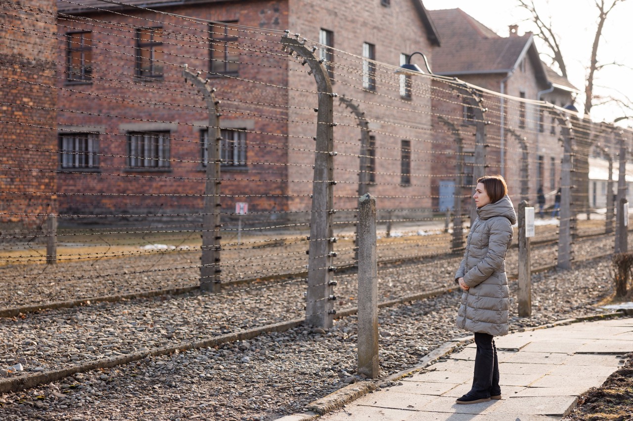 80 de ani de la eliberarea Auschwitz: Maia Sandu - „Să construim o lume mai bună, unde ura nu are loc”