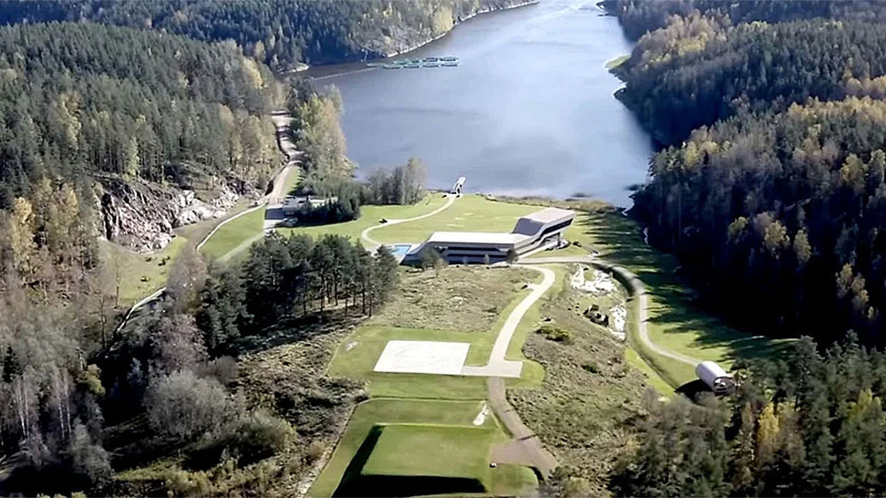 Secret Putin home on Finnish border revealed by drone – complete with £8,000 bidets and ‘stolen’ waterfall