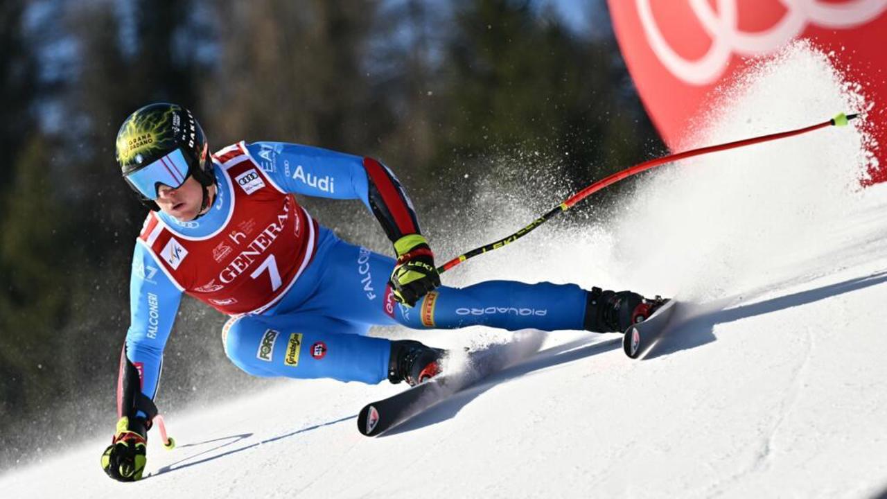Schiorul italian Giovanni Franzoni, învingător în coborârea de la Kitzbühel