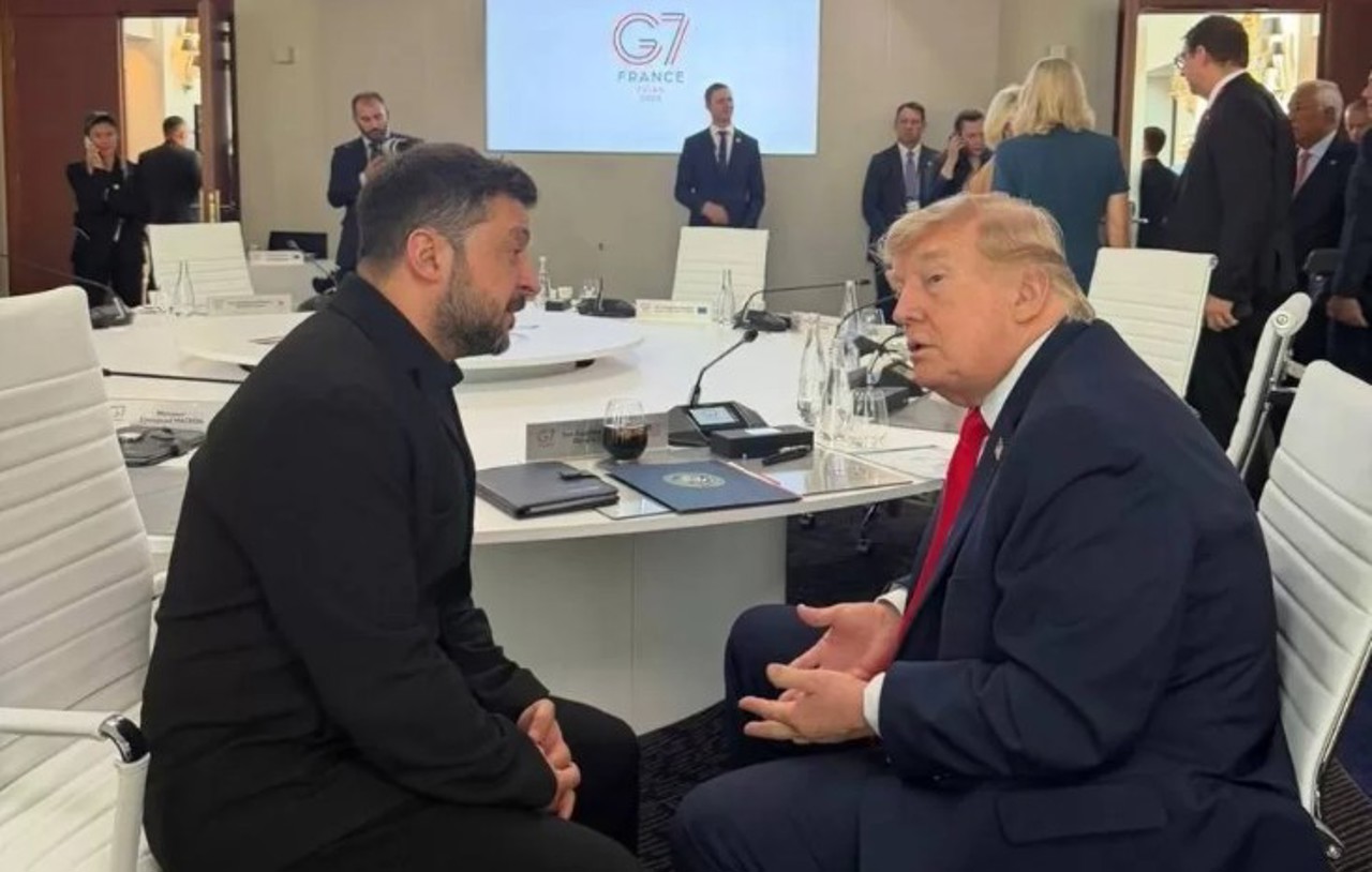Первая личная встреча за последние 4 месяца. Зеленский и Трамп побеседовали на полях G7