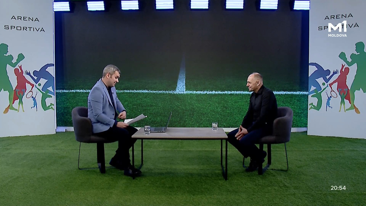 Fostul selecționer al echipei naționale de fotbal a Republicii Moldova, Sergiu Cleșcenco, la Moldova 1