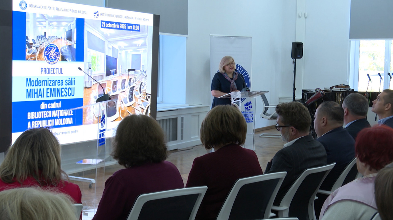 Sala „Mihai Eminescu” a Bibliotecii Naționale, modernizată cu sprijinul Guvernului României