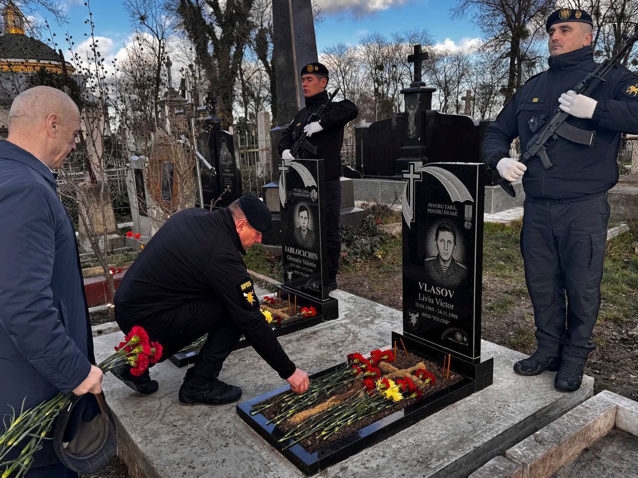 Eroi ai independenței: patru polițiști ai Brigăzii „Fulger”, comemorați la 34 de ani de la căderea lor la Dubăsari