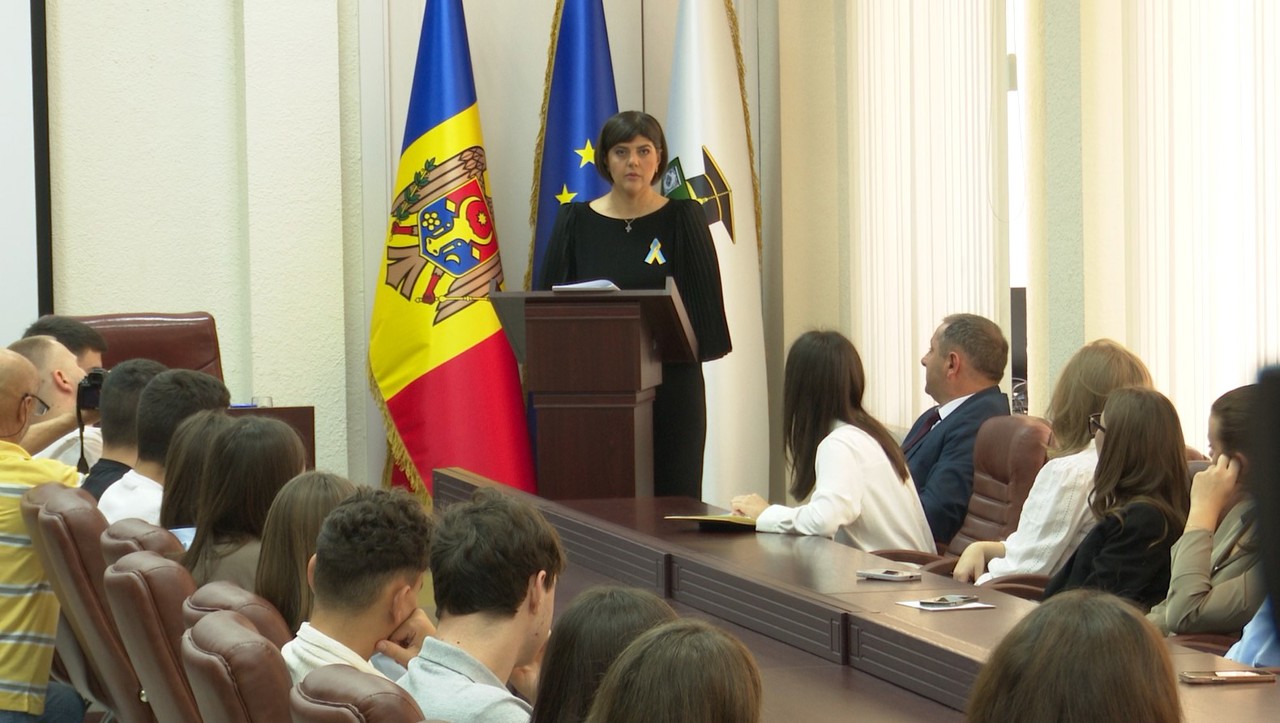 Laura Codruța Kovesi inspires law students at Moldova State University