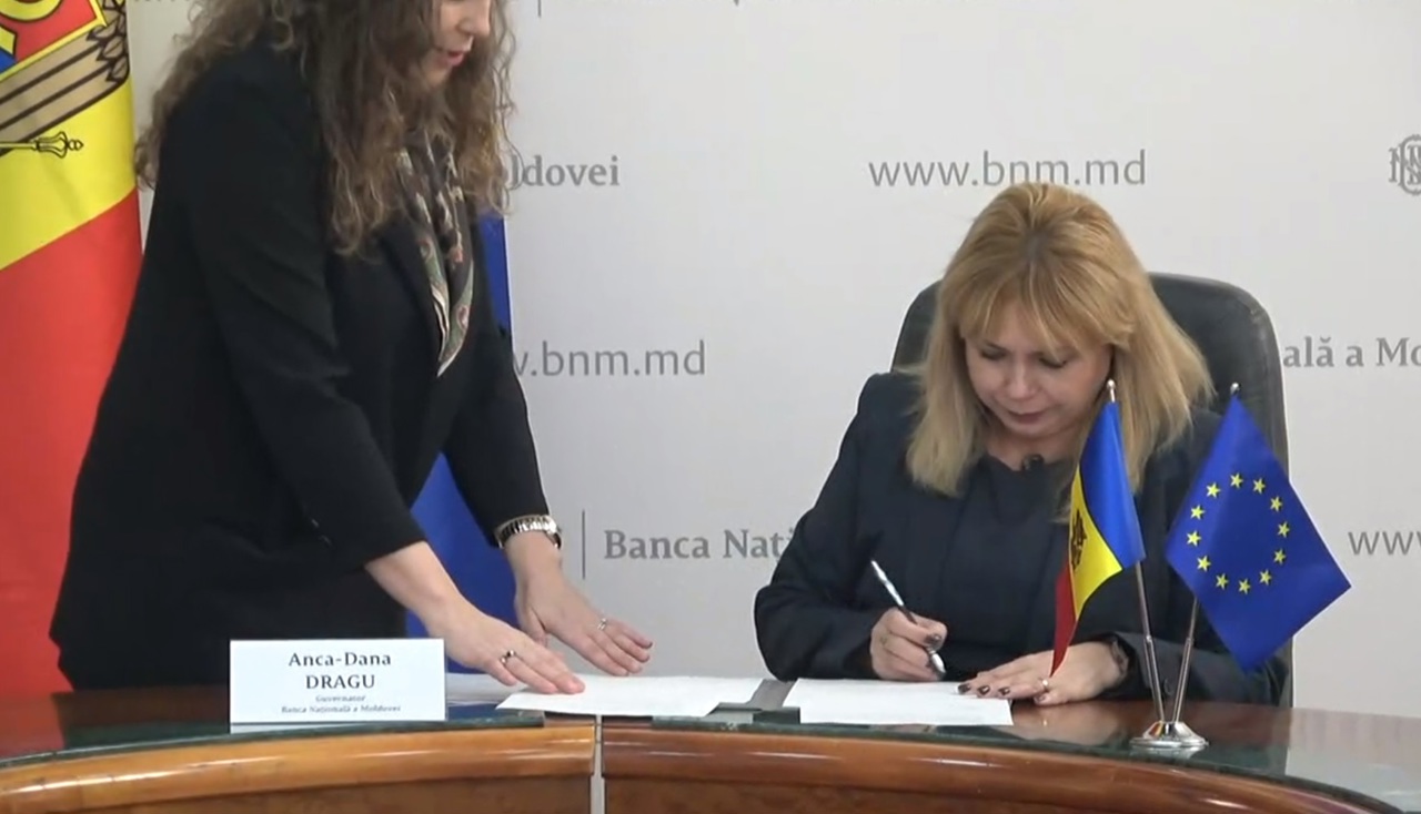 The Republic of Moldova signed the application for accession to the Single Euro Payments Area