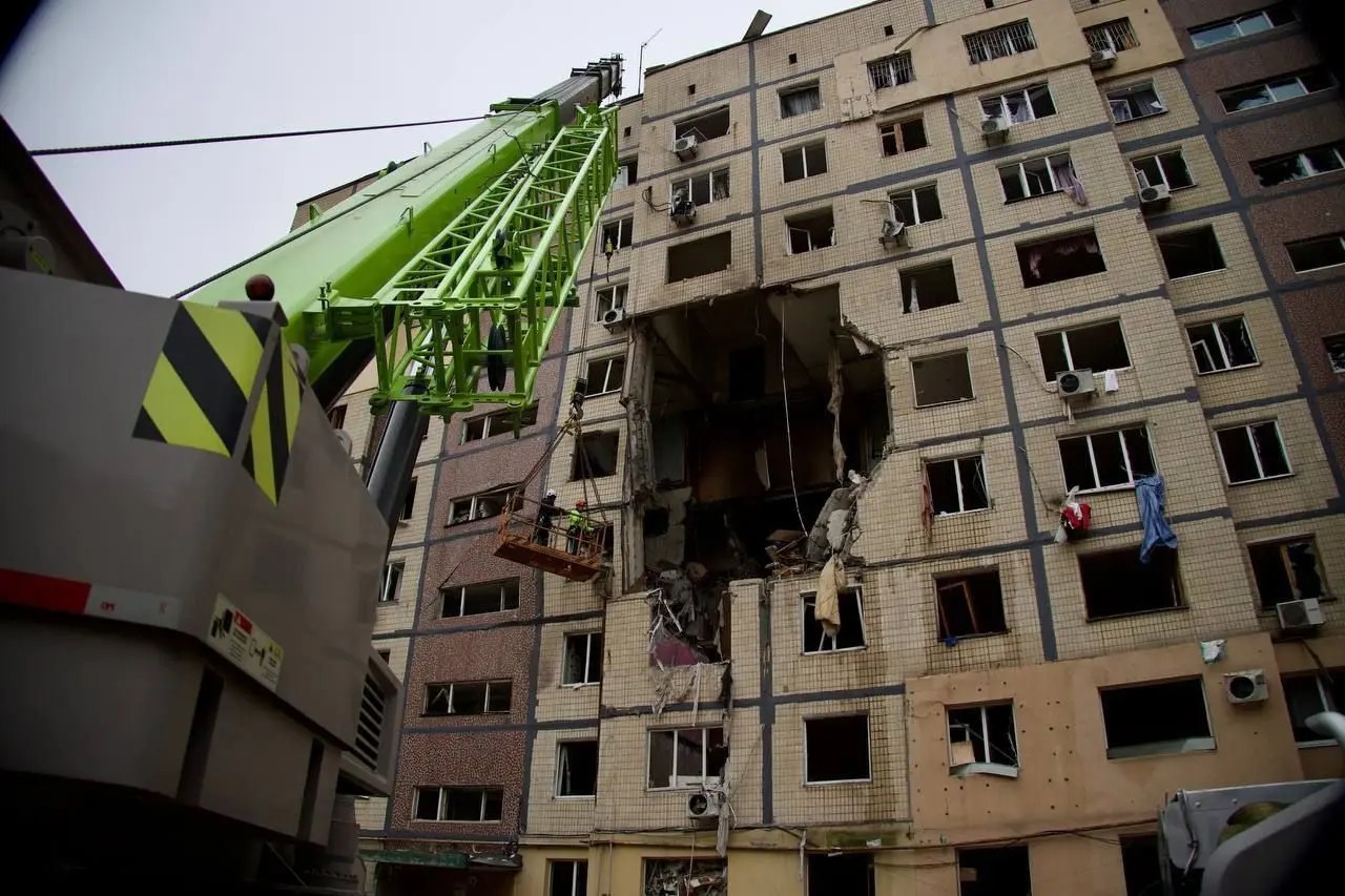 Dnipro residential building strike kills two, children among injured
