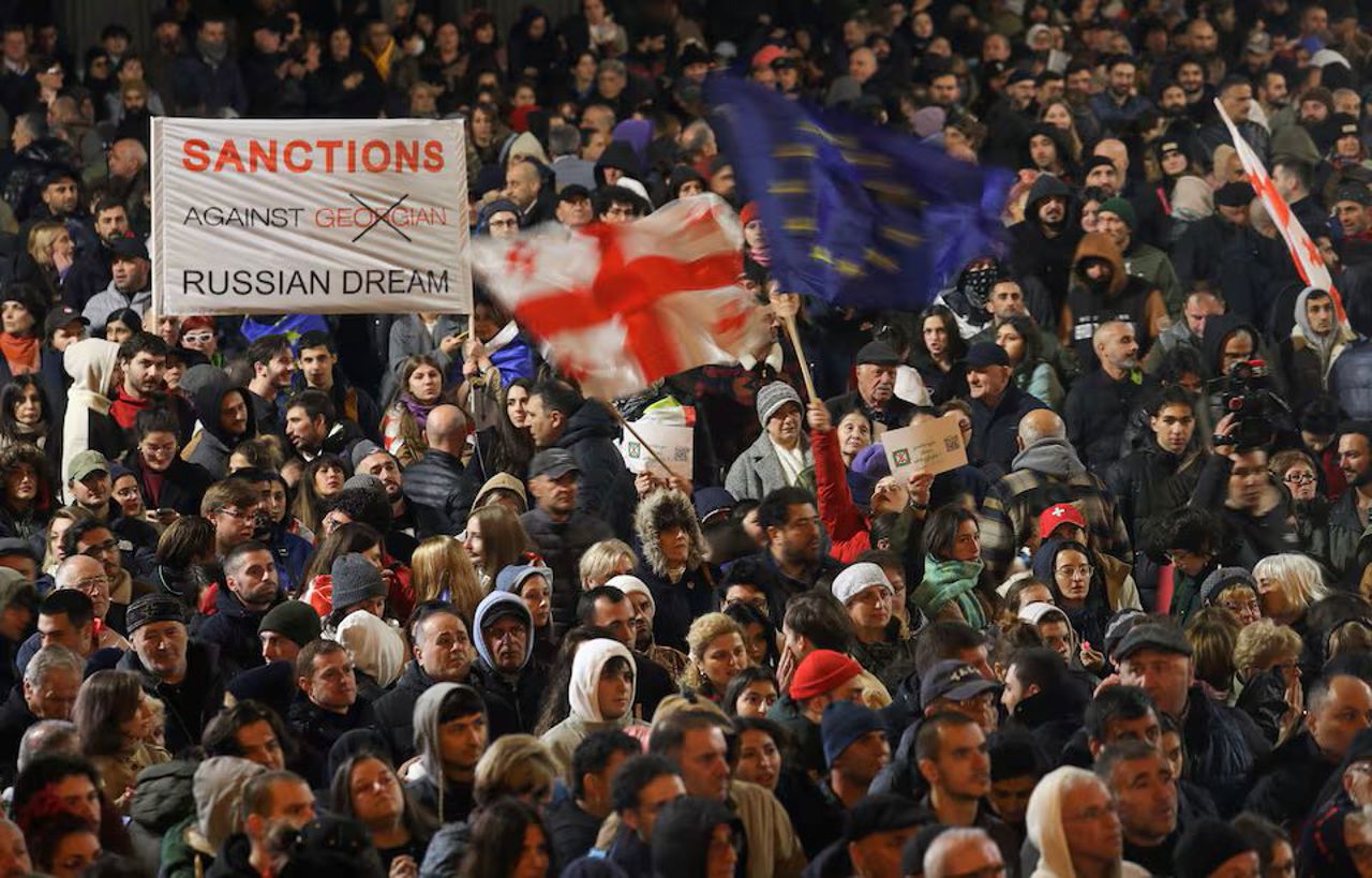 Thousands protest Tbilisi election results amid fraud claims