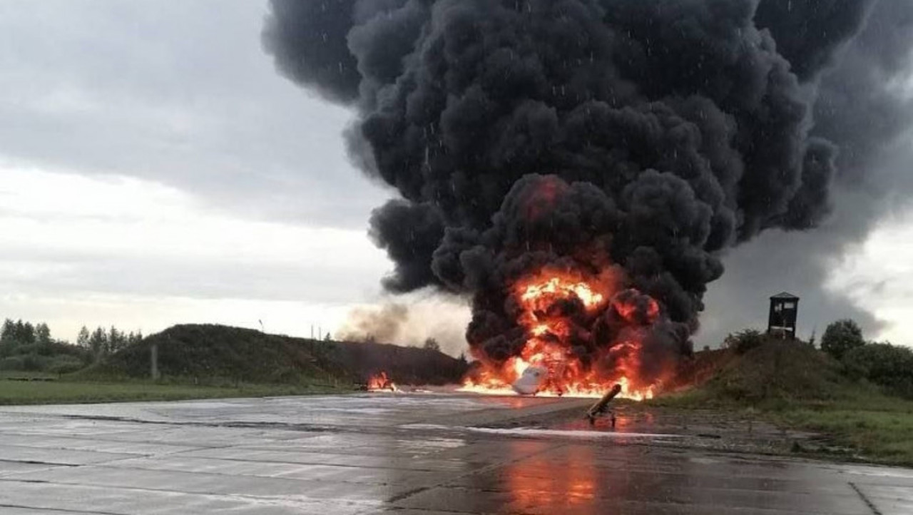 Ukraine destroys Russia's first strategic nuclear bomber