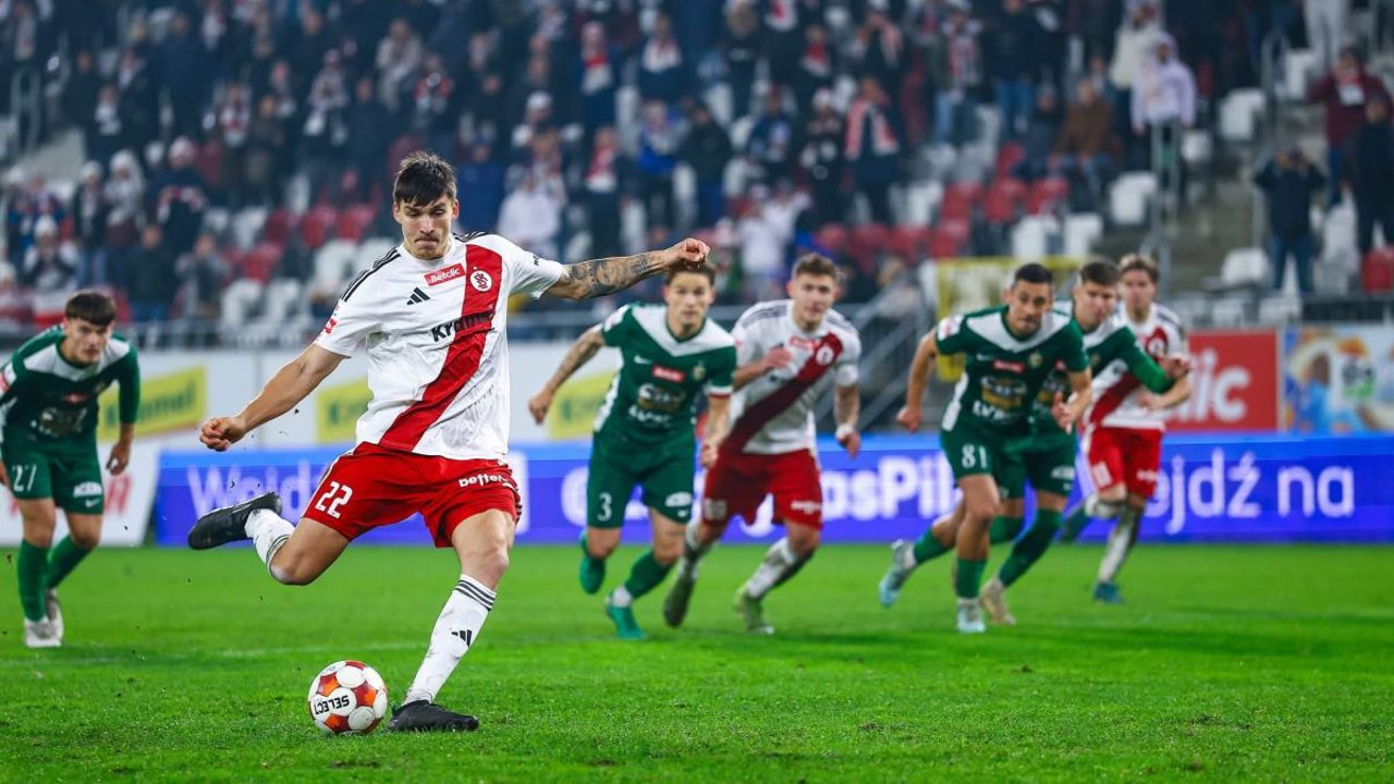 Artur Crăciun a marcat un nou gol pentru ŁKS Łódź