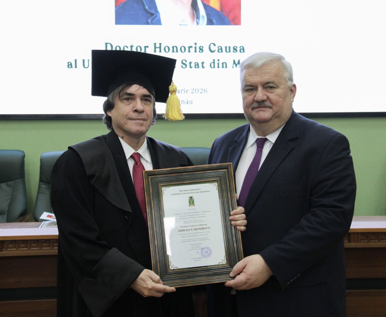 Mircea Cărtărescu, Doctor Honoris Causa al USM: „Literatura formează caractere”