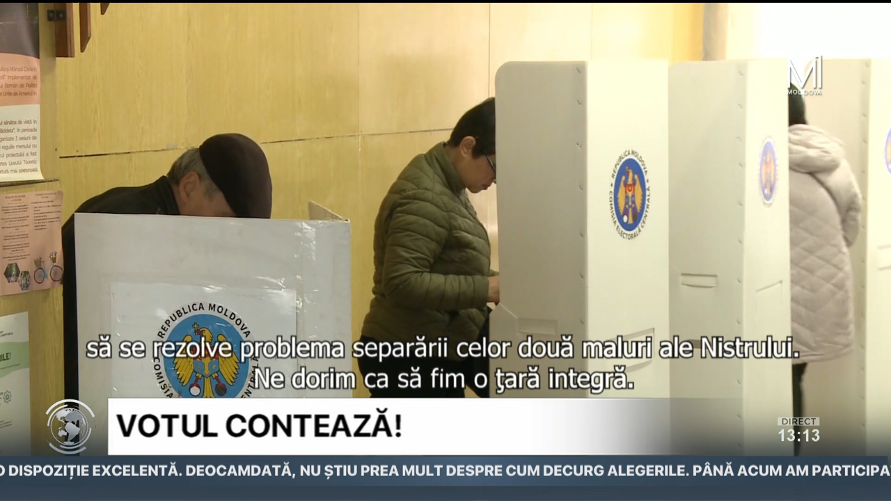 Ediție Specială ora 13:00 // Republica Moldova votează: Alegerile se desfășoară calm