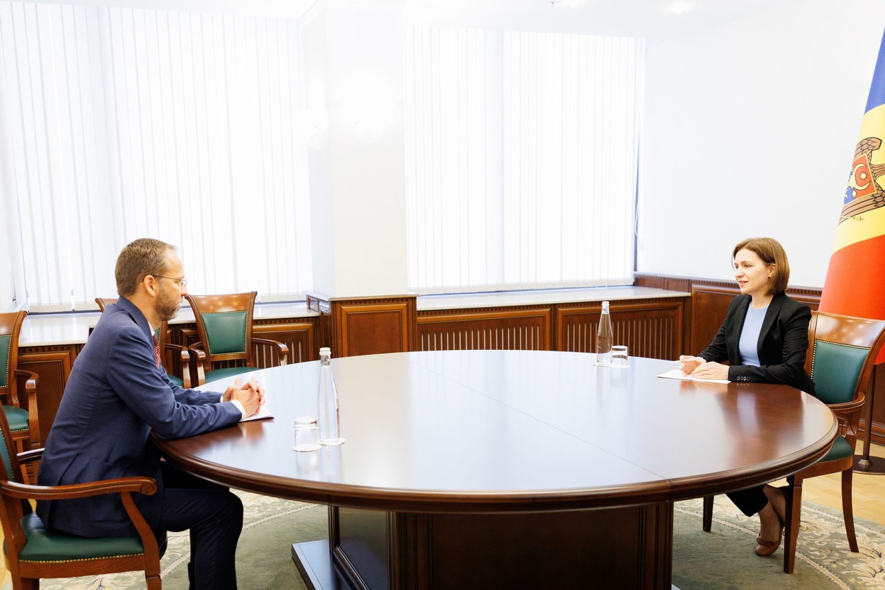 Pregătiri pentru primul summit R. Moldova – UE: Maia Sandu, discuții cu ambasadorul Jānis Mažeiks
