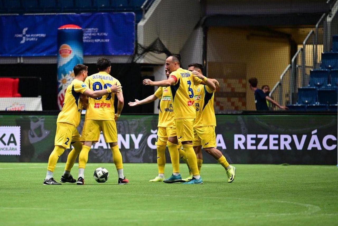 România a repurtat prima victorie la Campionatul European de minifotbal 
