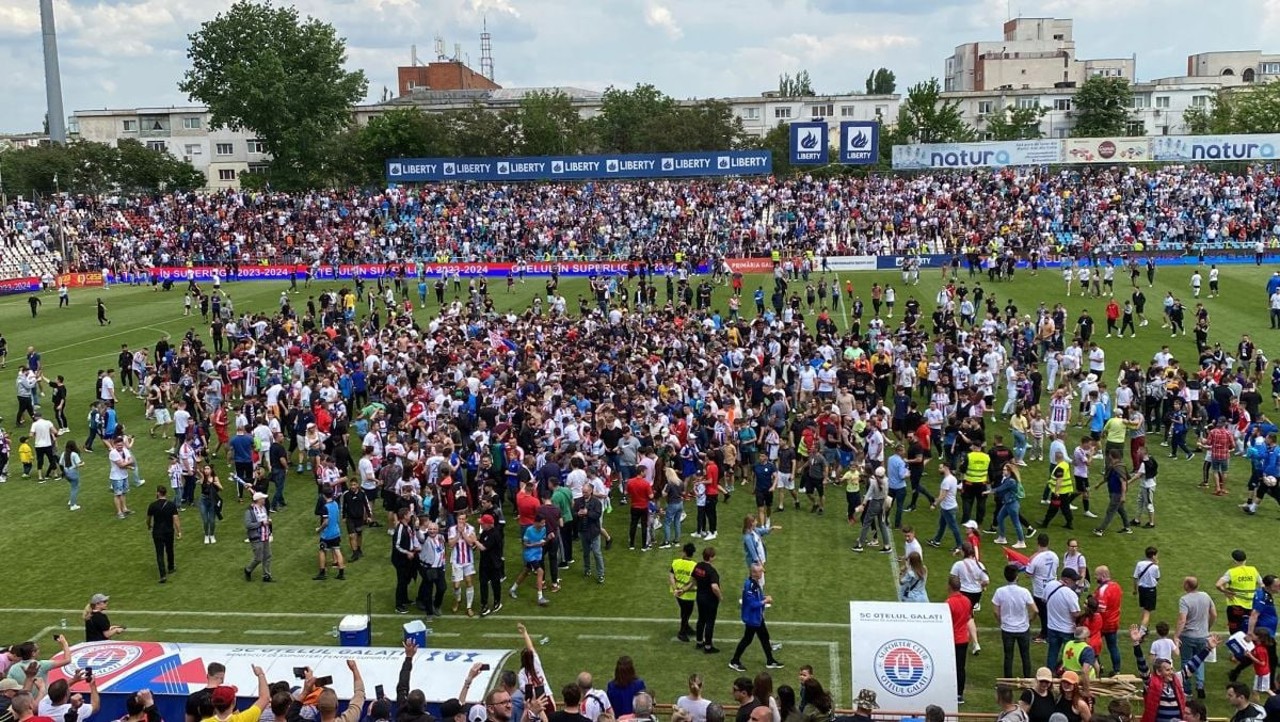 Sărbătoare la Galați! Oțelul a revenit în prima ligă de fotbal a României