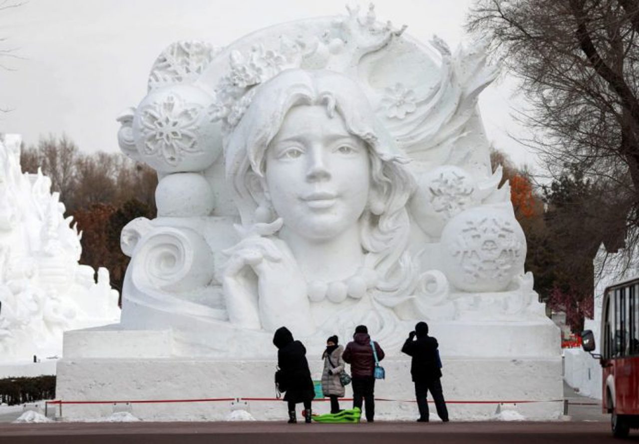Произведения искусства на Ледовом фестивале в Татрах