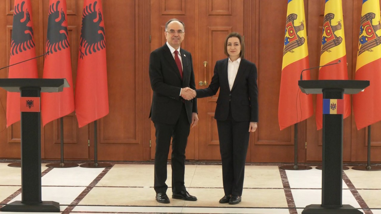 Maia Sandu, după întrevederea cu omologul albanez: „Pentru state mici ca ale noastre, apartenența la UE este o formă de protecție”