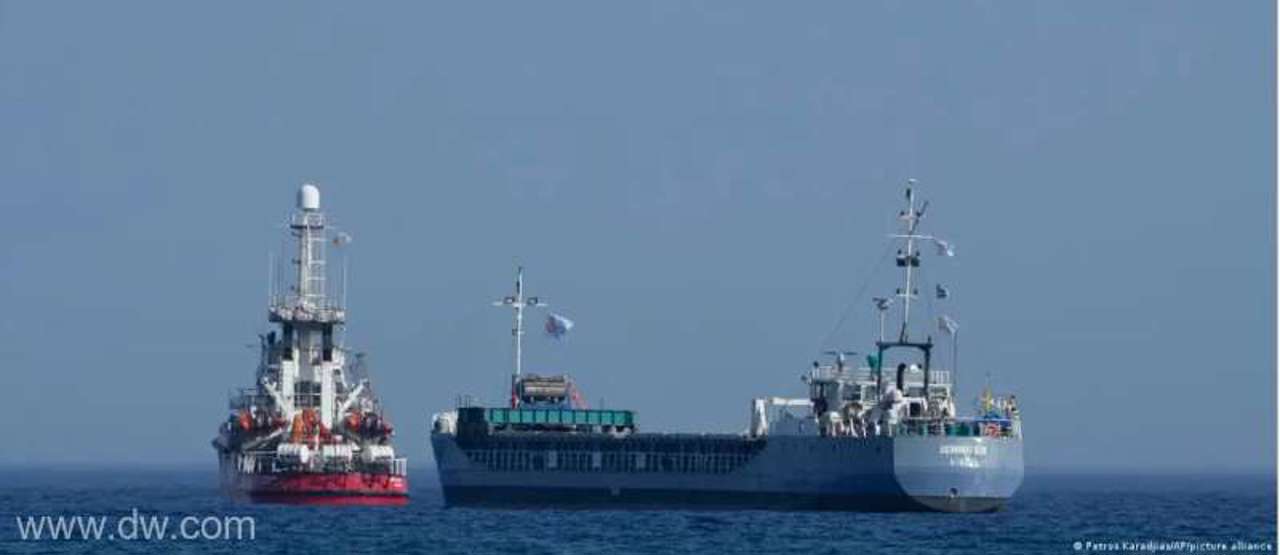 Three humanitarian aid ships are due to arrive in the Gaza Strip on Monday