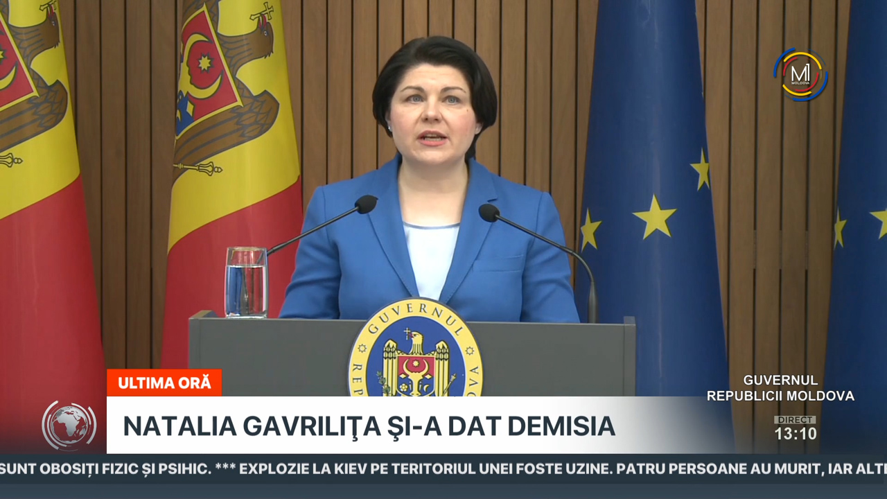 Știri (13:00) cu Cristina Stamatin din 10 februarie 2023 // Natalia Gavrilița și-a anunțat demisia