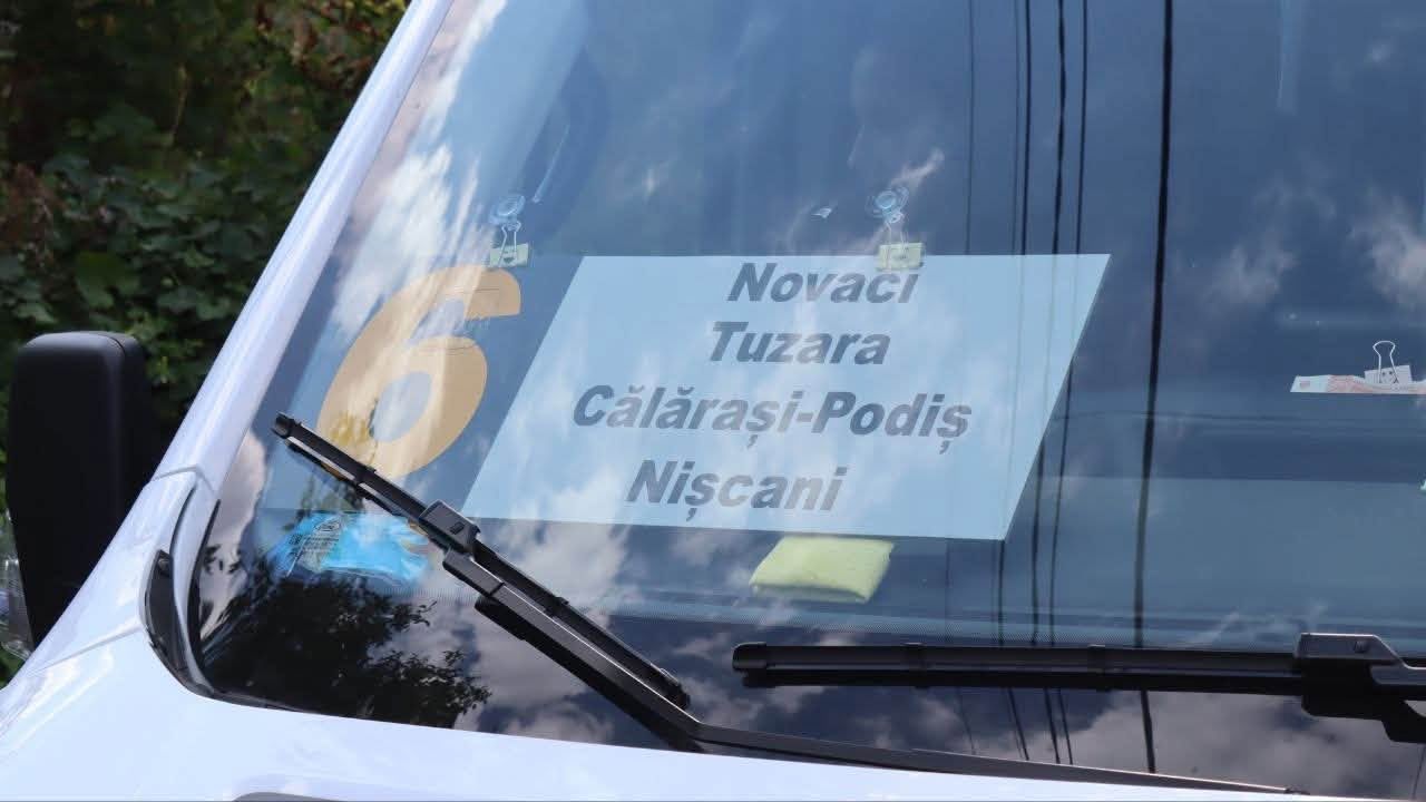 Moldova's first public transport service in Călărași, funded by Switzerland, offers regular trips to the district center