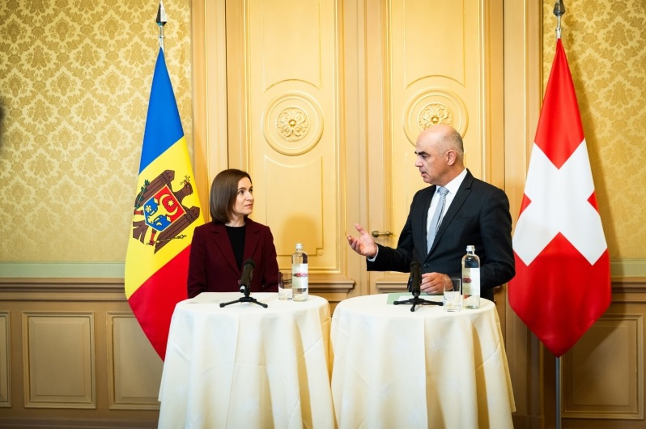 Maia Sandu a avut o întrevedere cu președintele Elveției: Cooperarea economică, securitatea națională și cea socială, pe agenda discuțiilor