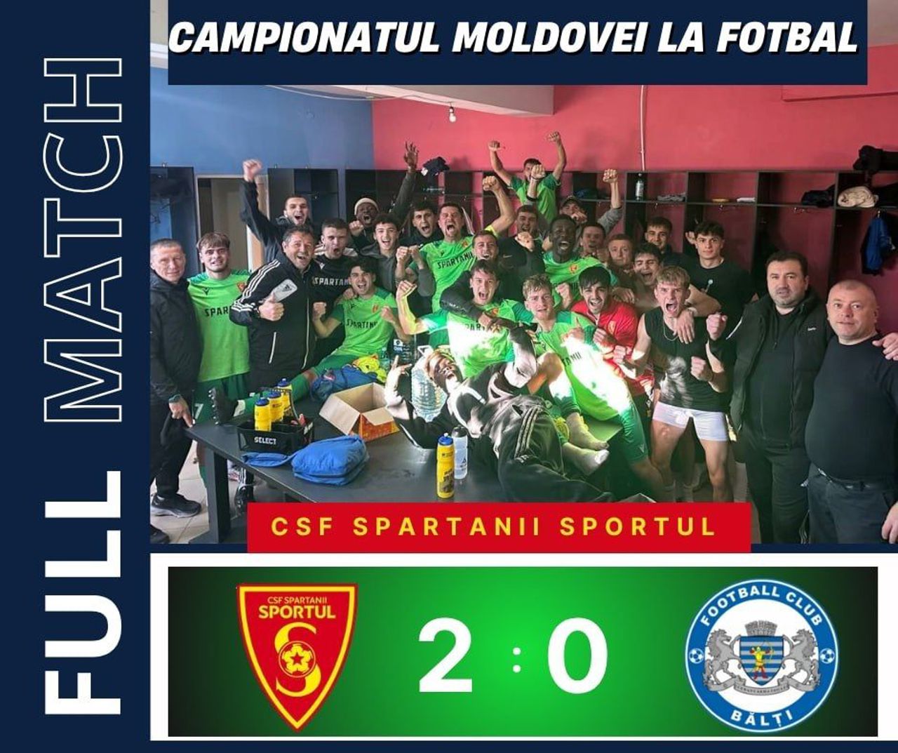 Surpriză în campionatul național de fotbal, furnizată de echipa Spartanii-Sportul Selemt
