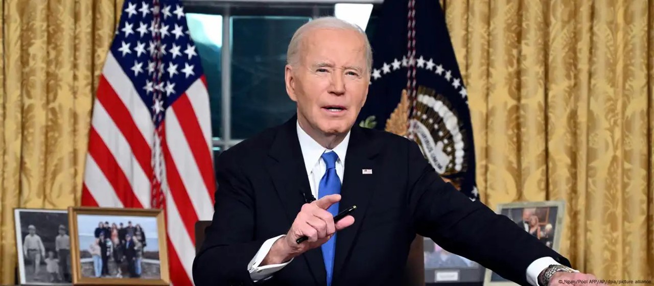 Biden warns of oligarchy threatening U.S. democracy in farewell address