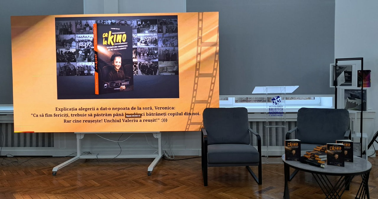 Volumul „Ca la kino! Întâmplări umoristice de pe Valea Sadovei”, lansat la Biblioteca Națională