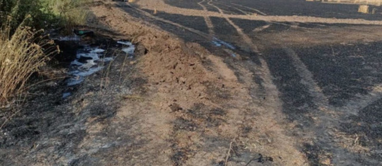 Explozie auzită în raionul Ștefan Vodă. Poliția de Frontieră a găsit fragmente de metal pe un teren ars
